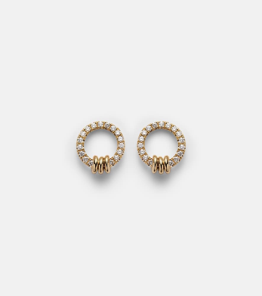 Spinelli Kilcollin Sidra 18kt Gold Earrings With Diamonds In Gold