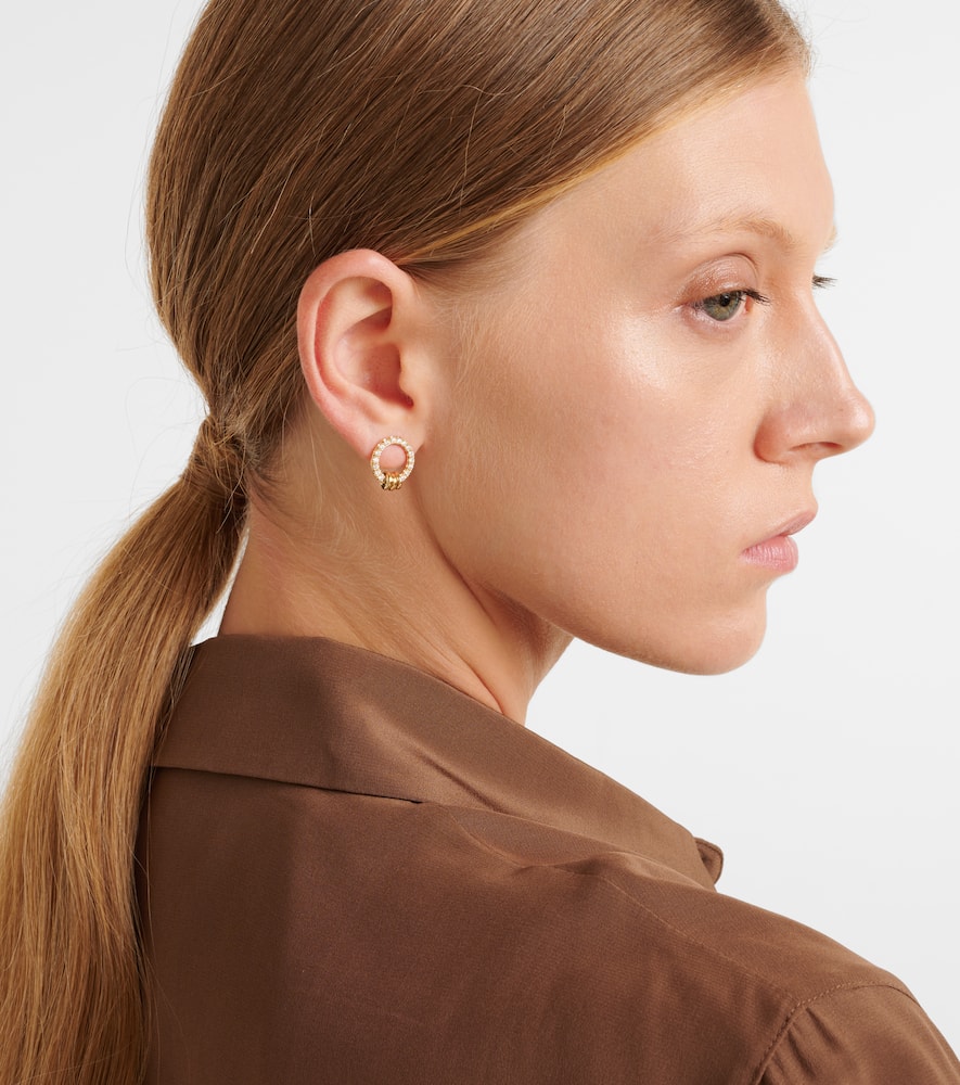 Spinelli Kilcollin Sidra 18kt Gold Earrings With Diamonds In Gold