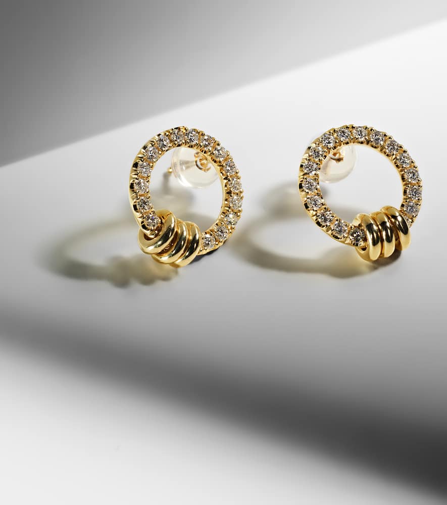 Spinelli Kilcollin Sidra 18kt Gold Earrings With Diamonds In Gold