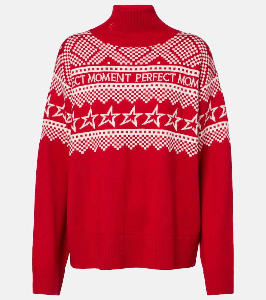 Perfect Moment Intarsia Wool Sweater