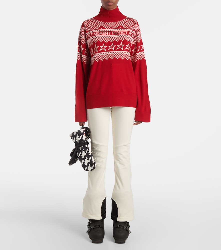  Perfect Moment Perfect Moment Intarsia Wool Sweater 