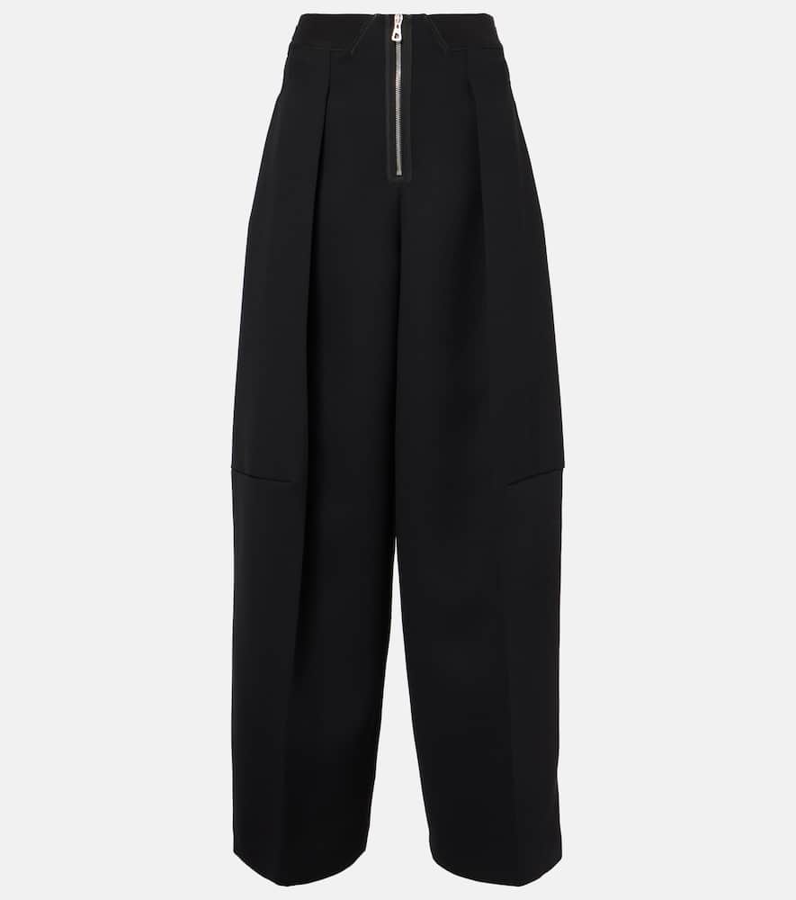 Jean Paul Gaultier Pantalone In Crepe Nero  Donna In Black