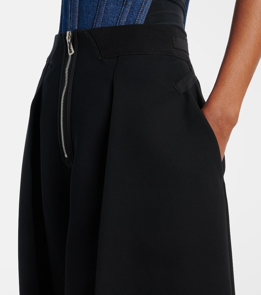Jean Paul Gaultier Pantalone In Crepe Nero  Donna In Black