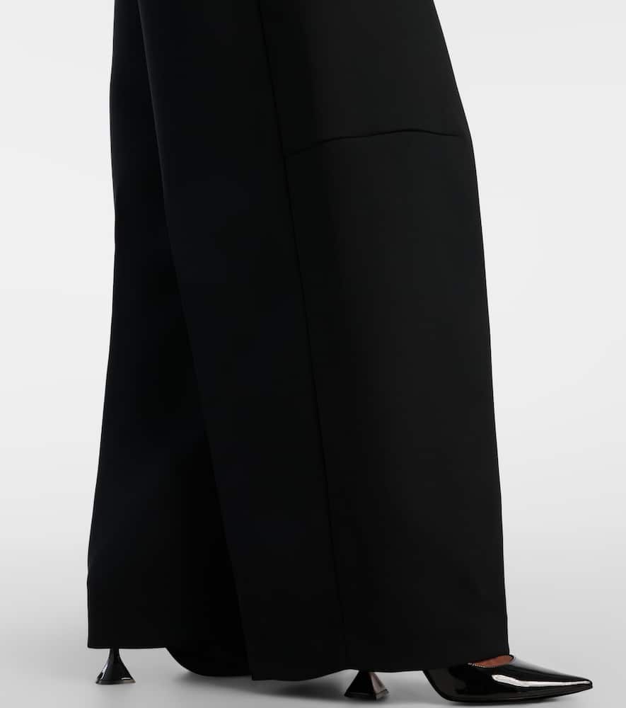 Jean Paul Gaultier Pantalone In Crepe Nero  Donna In Black