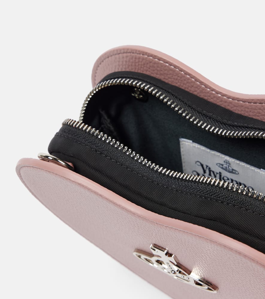 Vivienne Westwood Louise Small Faux Leather Crossbody Bag In Pink