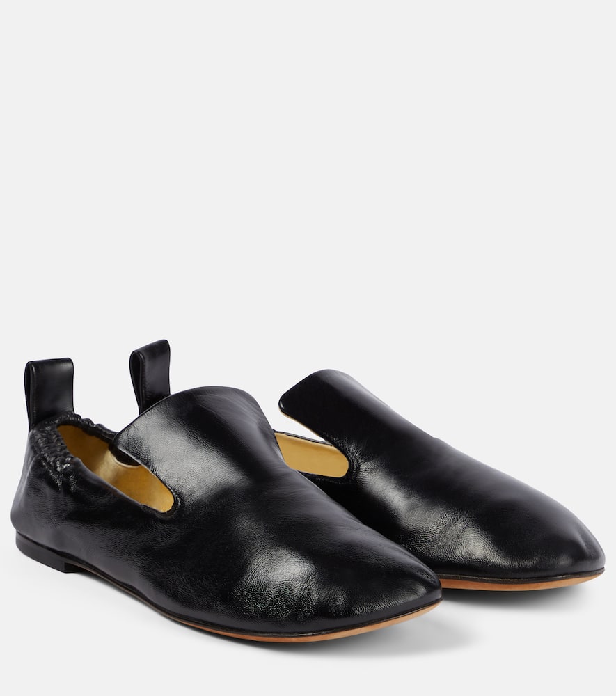 Glove leather flats
