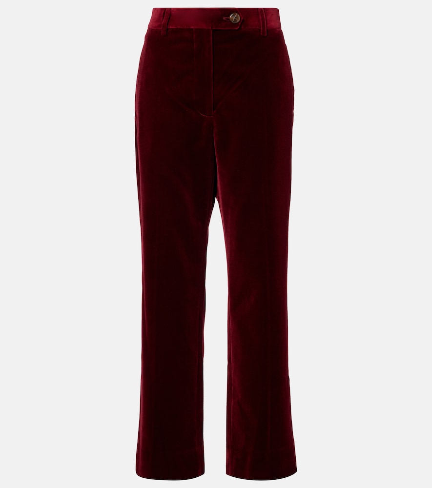 Blazé Milano Nana Cotton Velvet Straight Pants