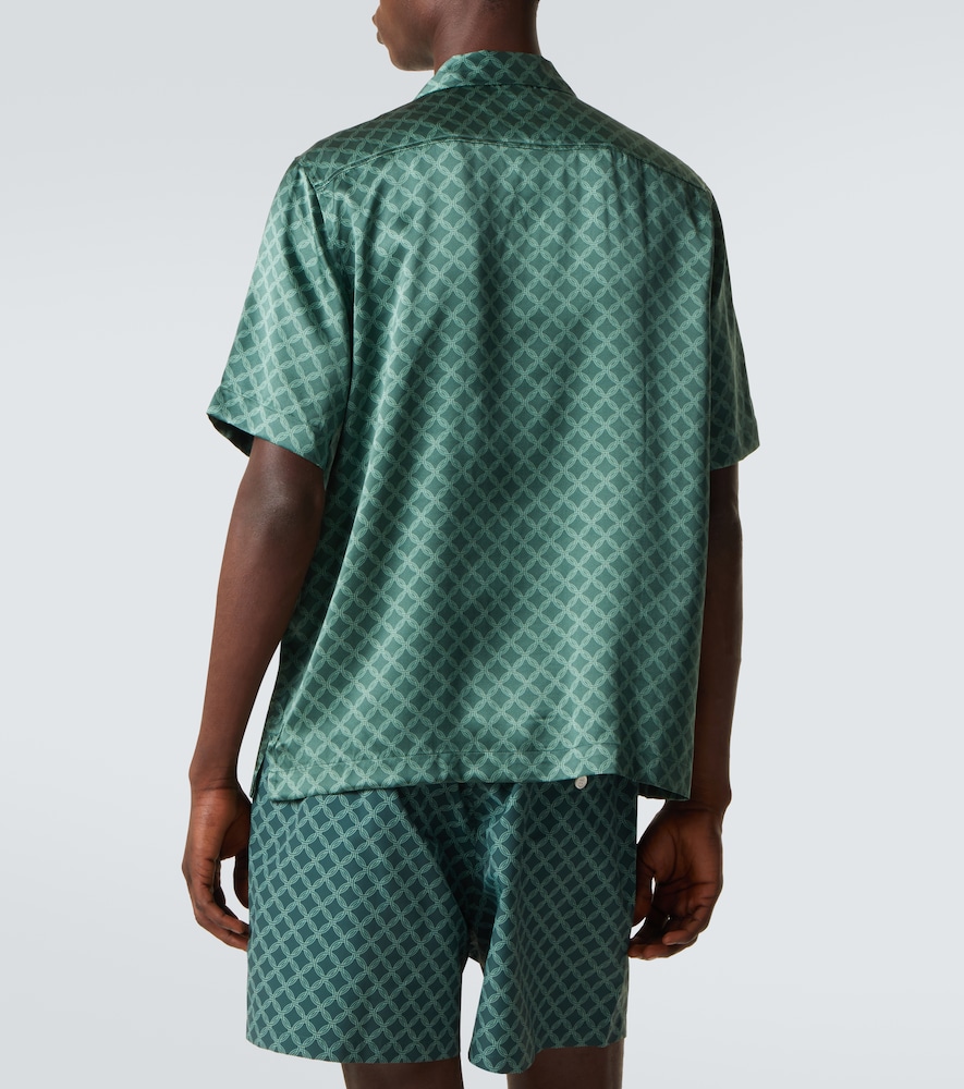  Frescobol Carioca Frescobol Carioca Roberto Printed Silk Bowling Shirt 