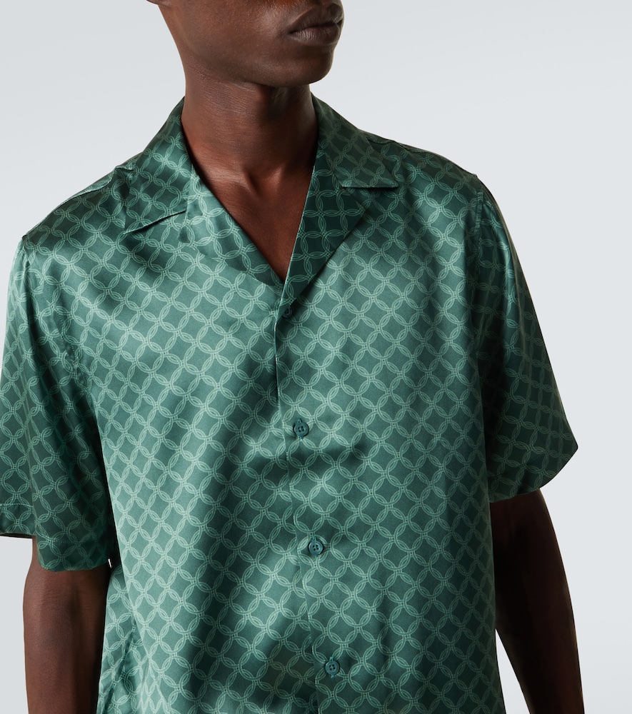  Frescobol Carioca Frescobol Carioca Roberto Printed Silk Bowling Shirt 