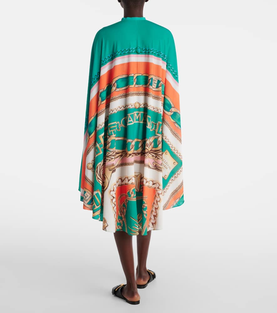 Balmain Printed Kaftan In Multi