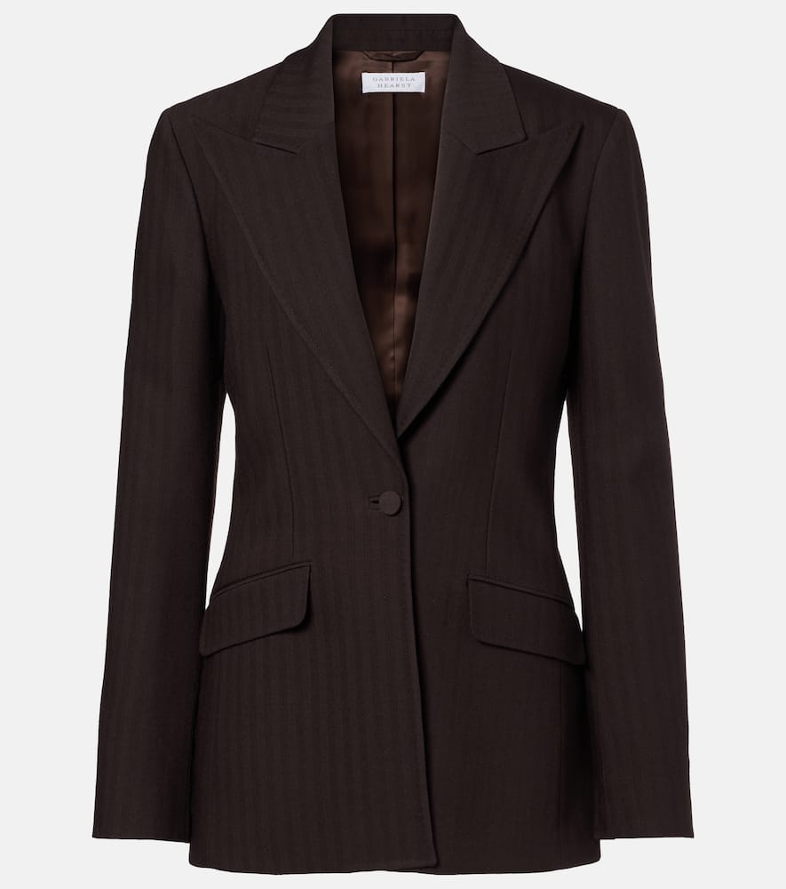 Gabriela Hearst Wool Blazer In Brown