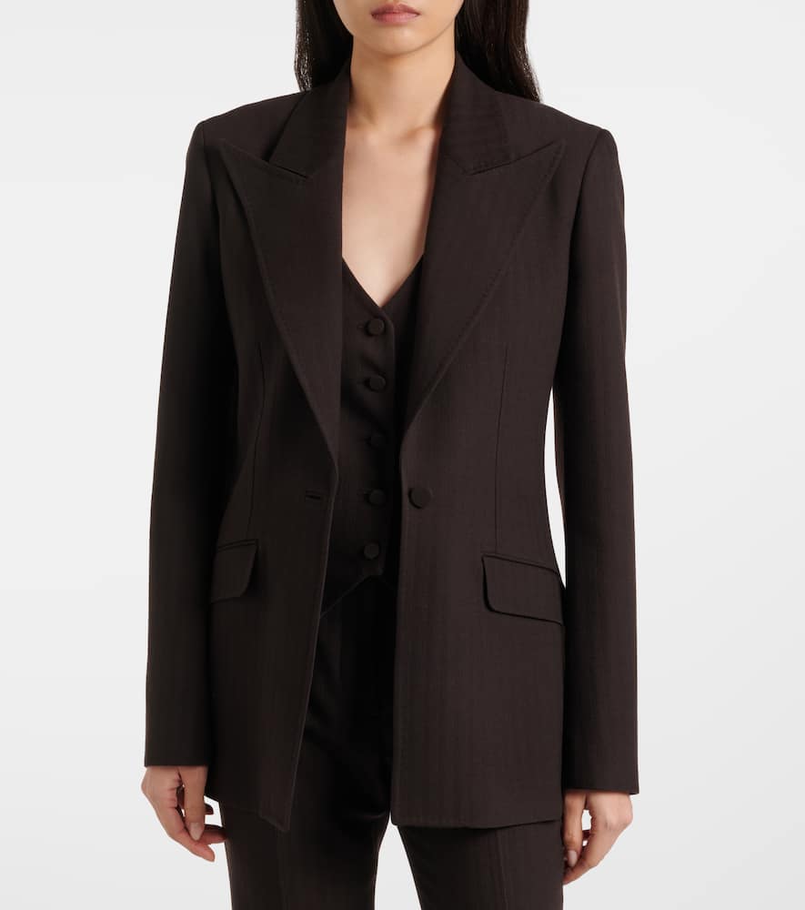 Gabriela Hearst Wool Blazer In Brown
