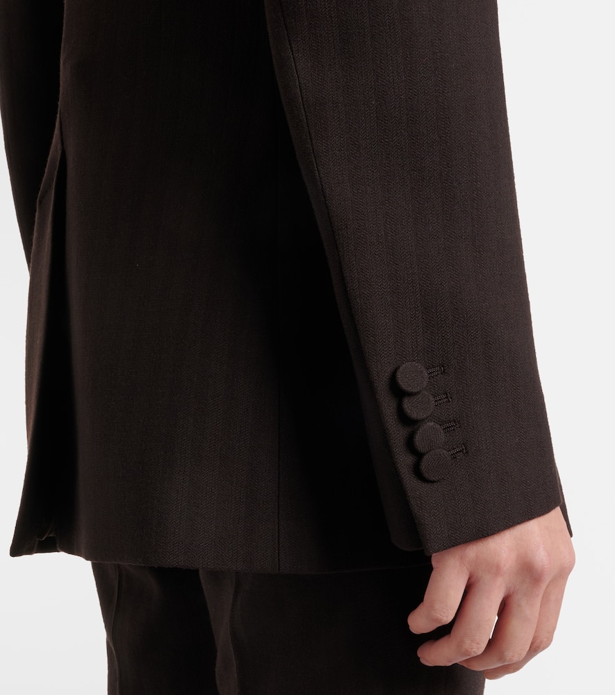 Gabriela Hearst Wool Blazer In Brown