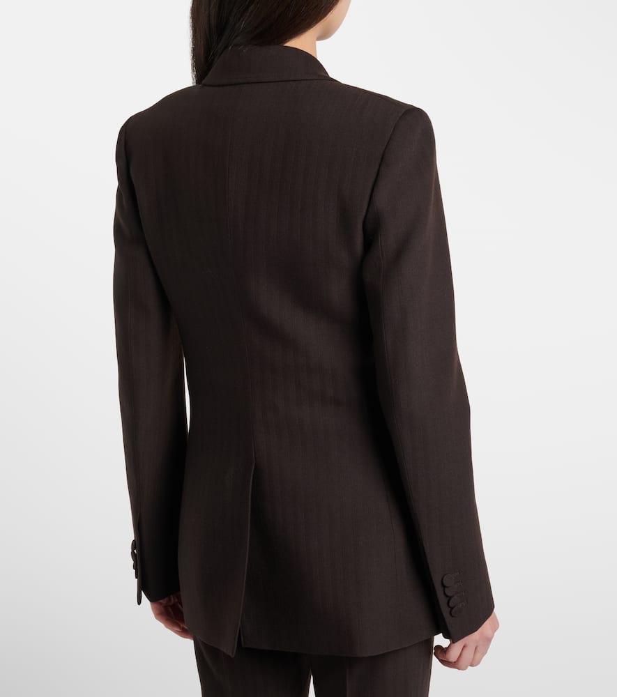 Gabriela Hearst Wool Blazer In Brown