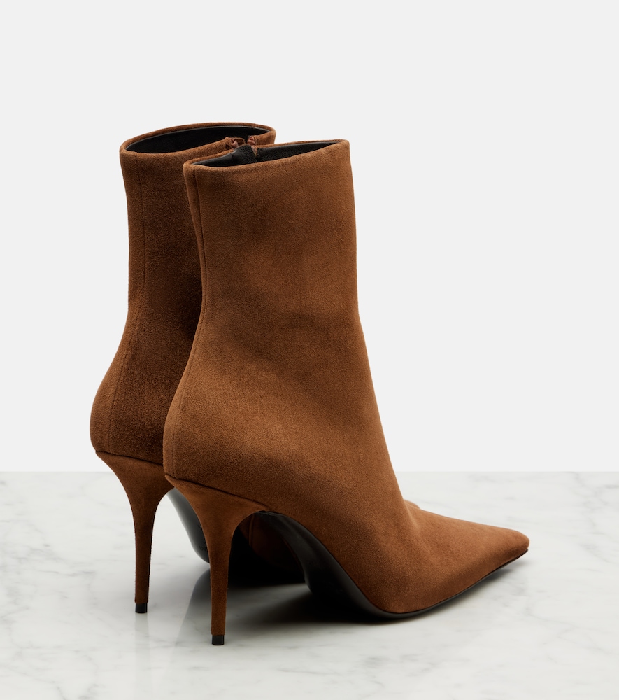  Saint Laurent Saint Laurent Ankle Boots Ashley 90 Aus Veloursleder 