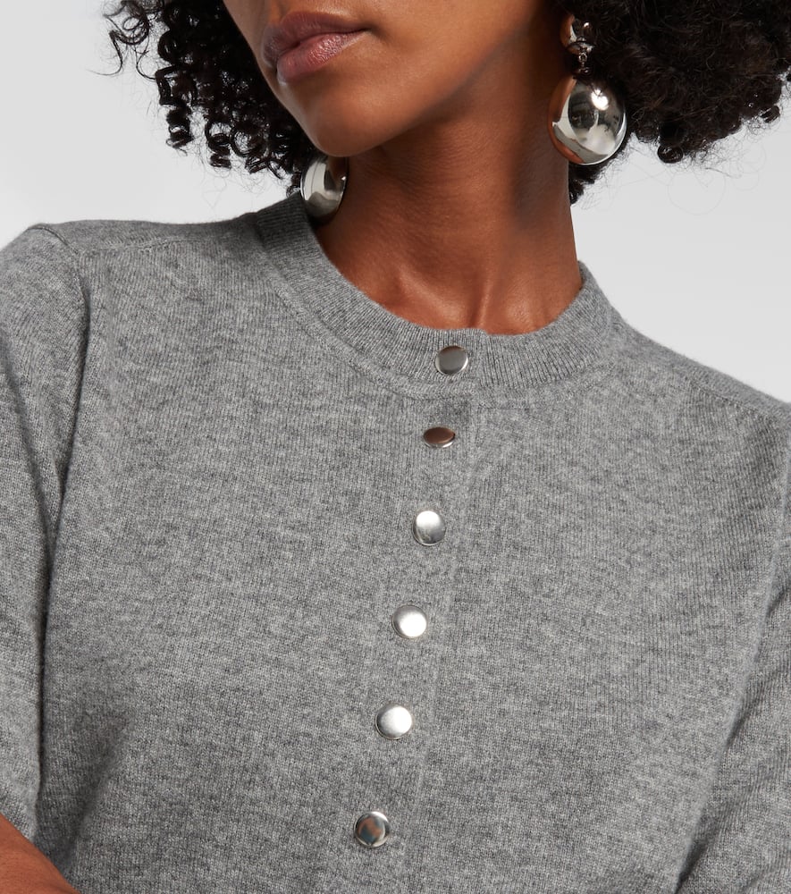 Isabel Marant Idesia Wool And Cashmere Cardigan In Gray