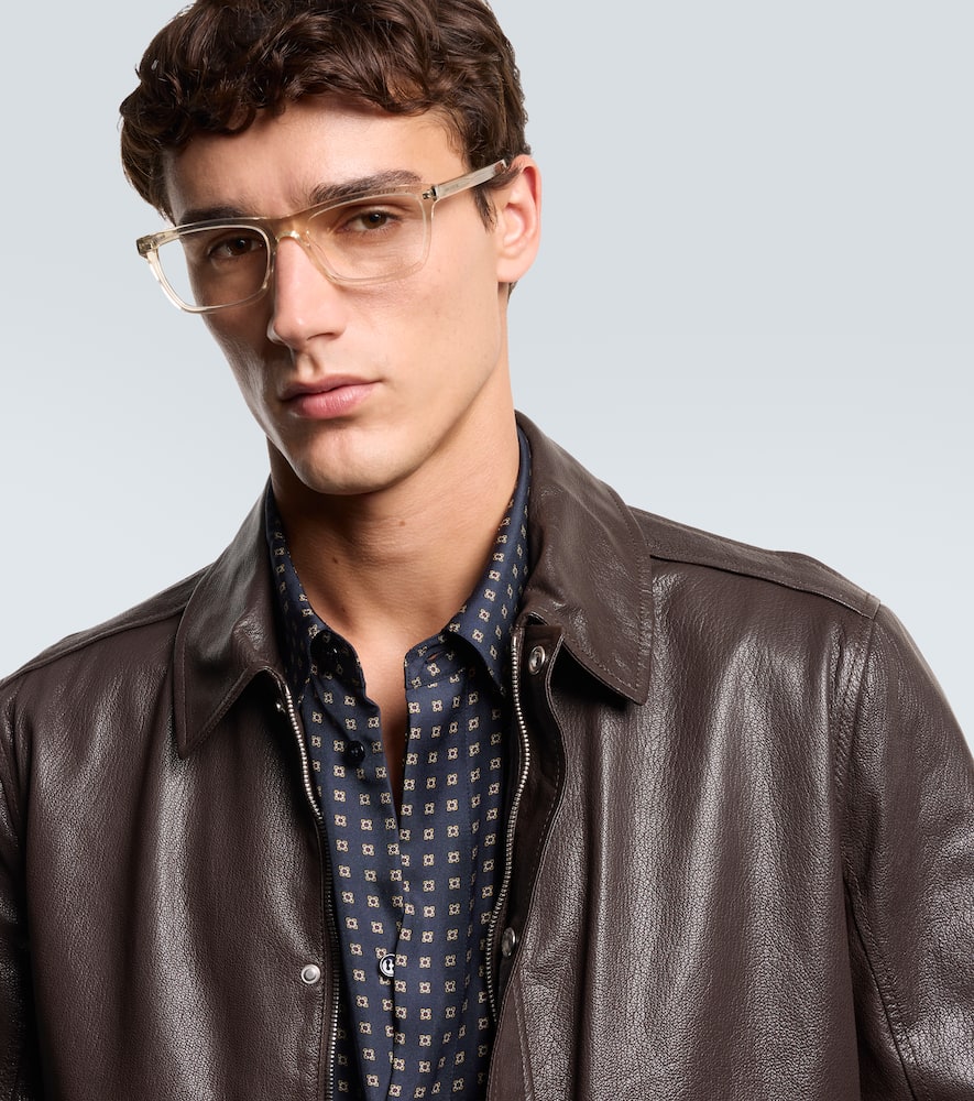 Saint Laurent Sl 841 Square Glasses In Yellow