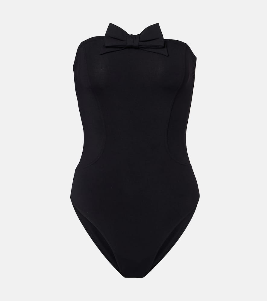 Eres Dresscode Bow-detail Bandeau Swimsuit In Black