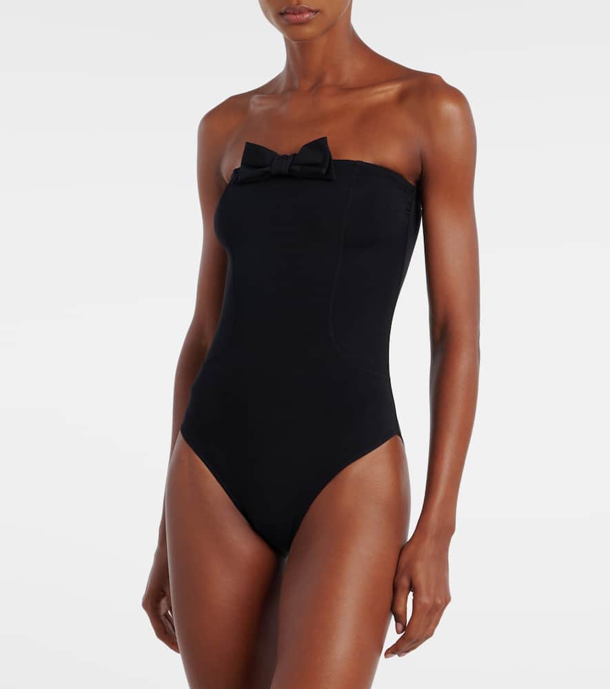 Eres Dresscode Bow-detail Bandeau Swimsuit In Black