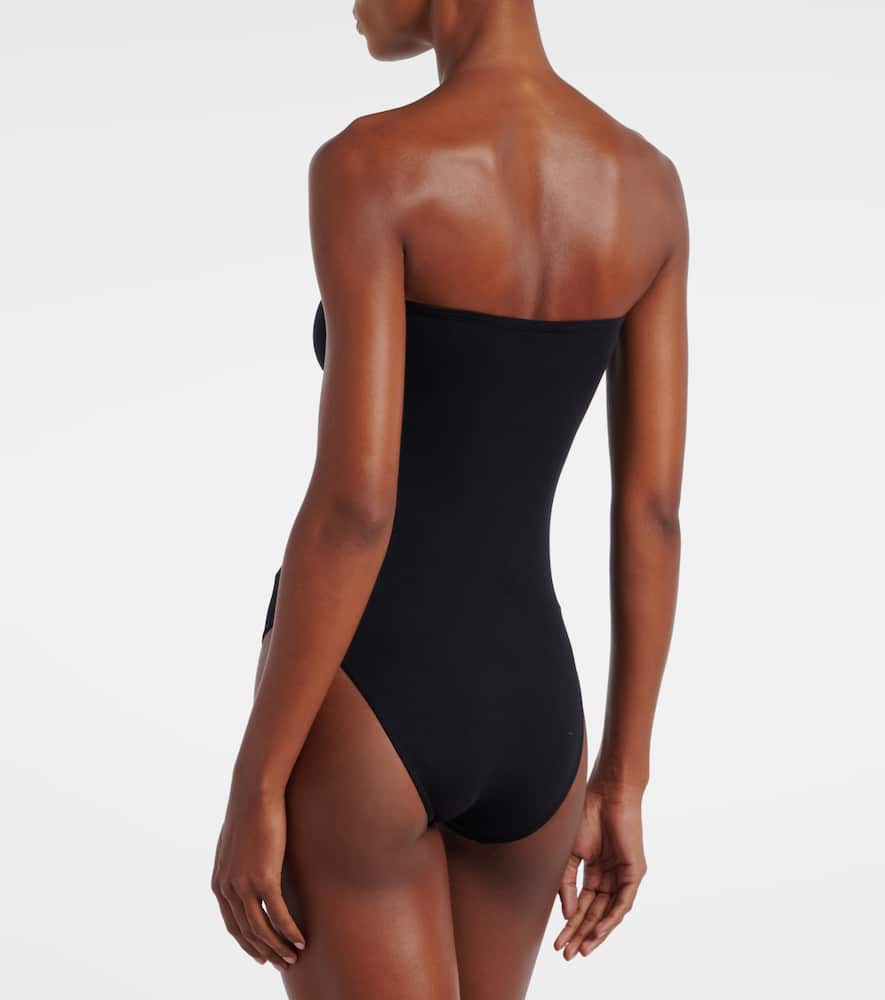 Eres Dresscode Bow-detail Bandeau Swimsuit In Black