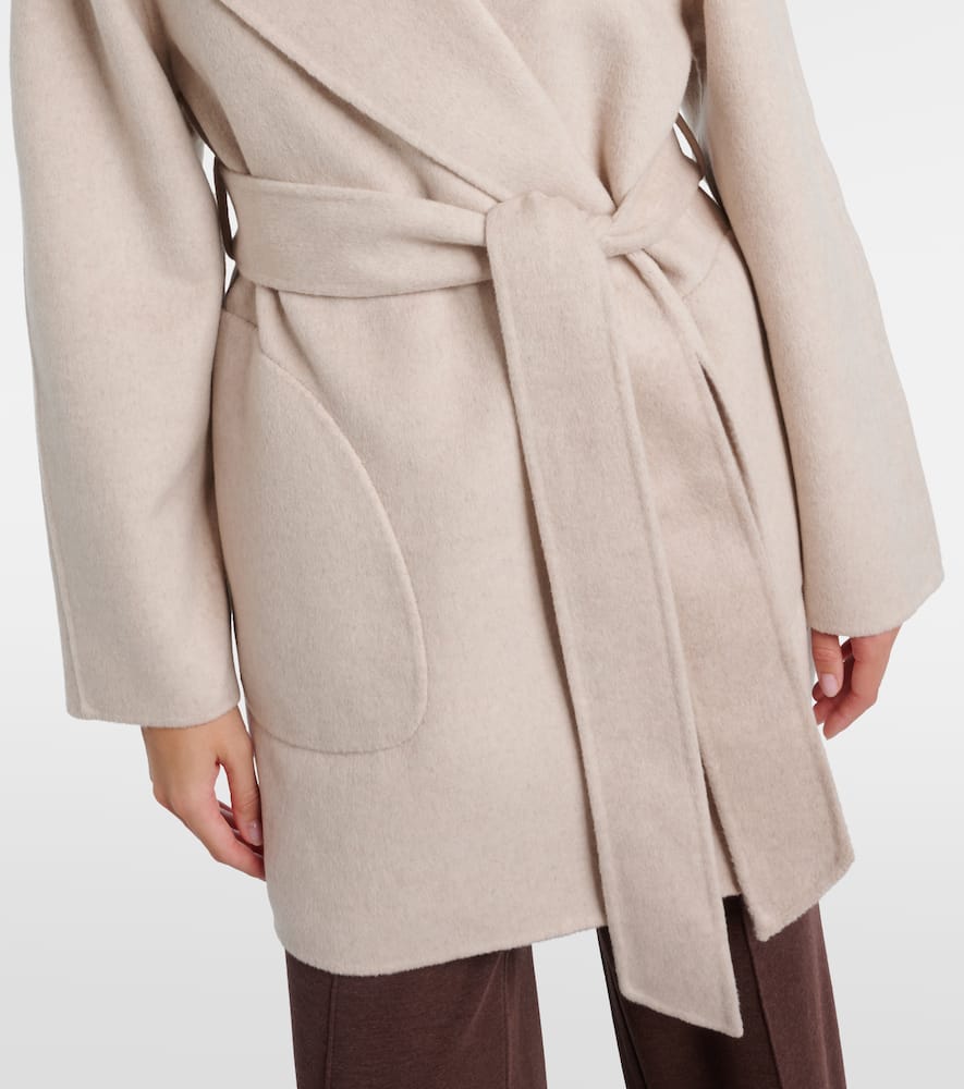 Varley Edgemere Wool-blend Wrap Jacket In Neutral