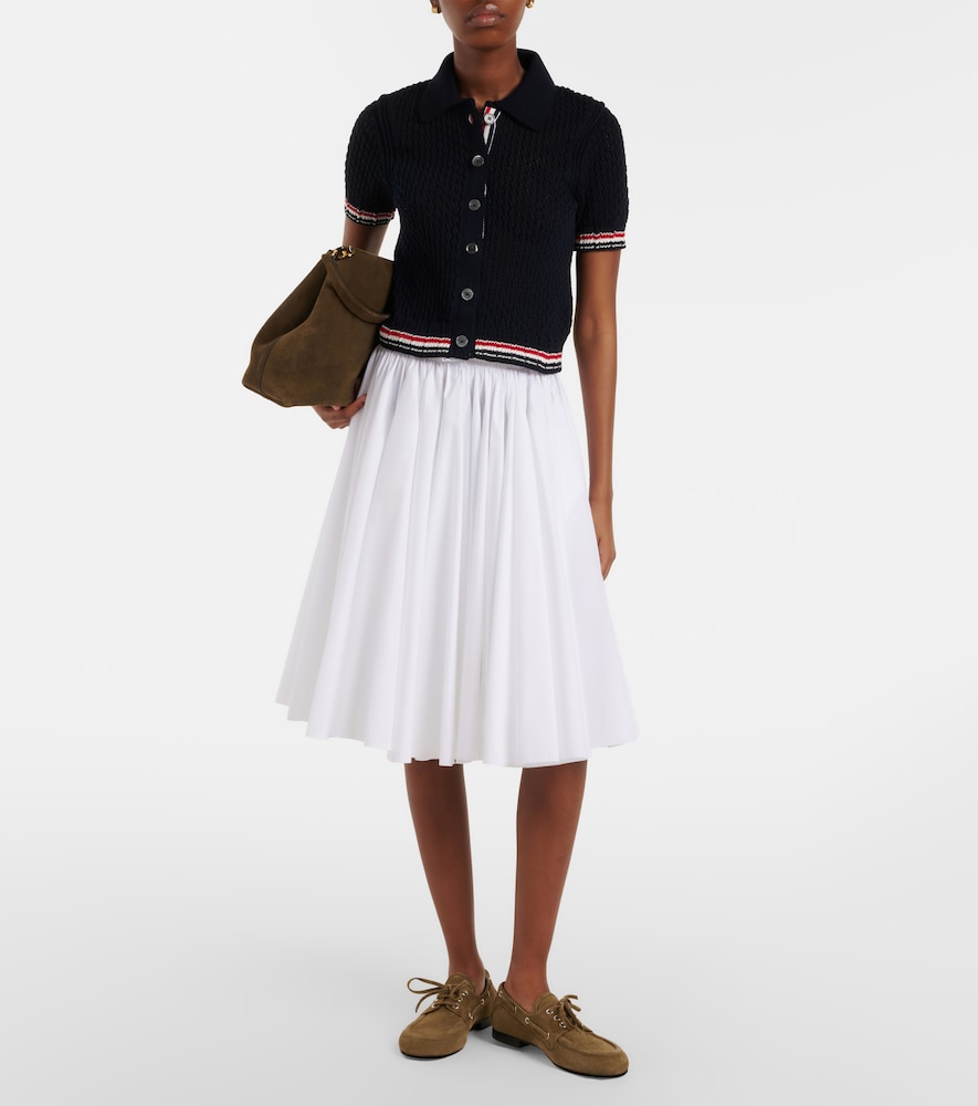 Thom Browne Pointelle cotton cardigan