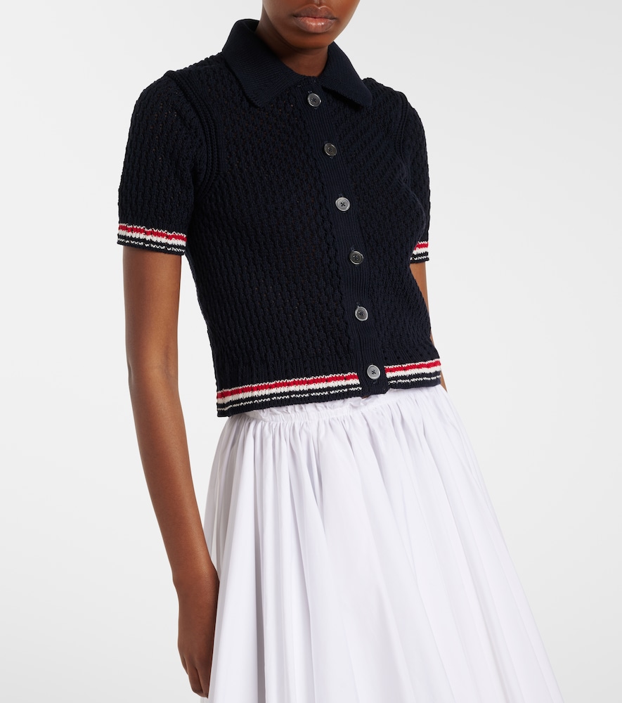  Thom Browne Thom Browne Cardigan Aus Pointelle-strick 