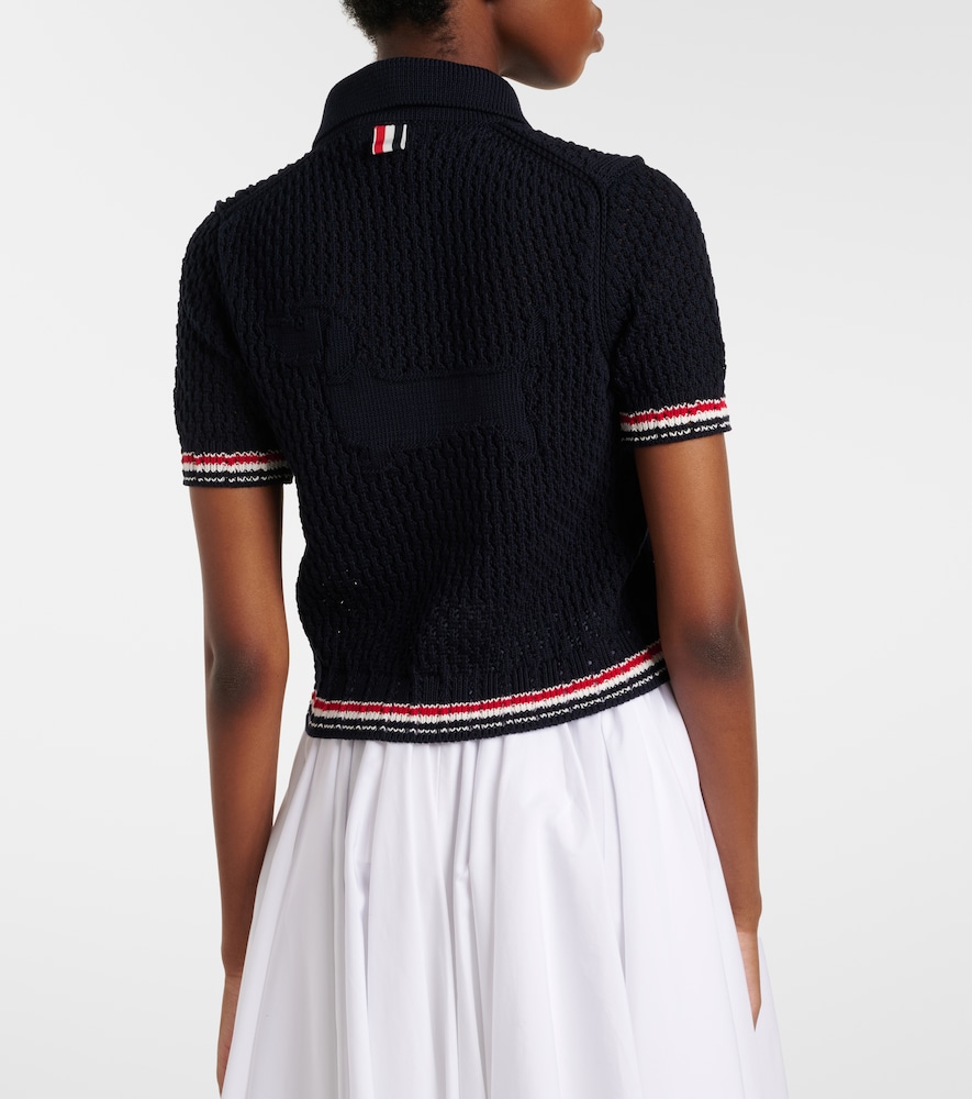  Thom Browne Thom Browne Cardigan Aus Pointelle-strick 