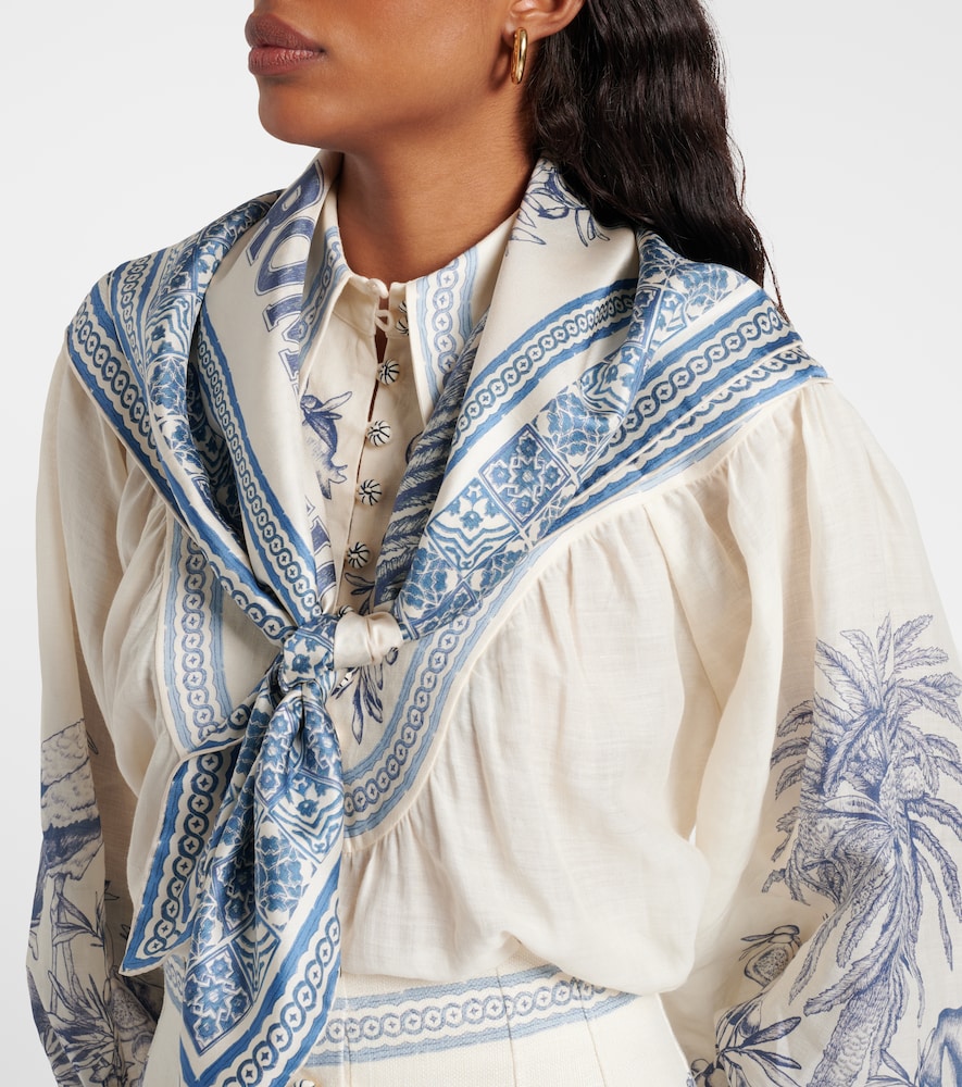 Alémais Villa Romantica silk scarf