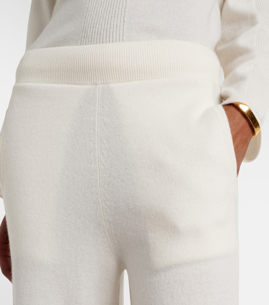 Max Mara Mxppiega Cashmere Wide-leg Pants In White