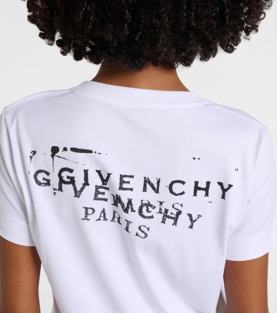 Givenchy Logo-print Fitted T-shirt Clothing In White