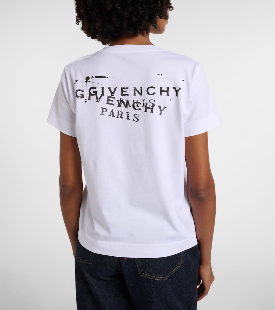 Givenchy Logo-print Fitted T-shirt Clothing In White
