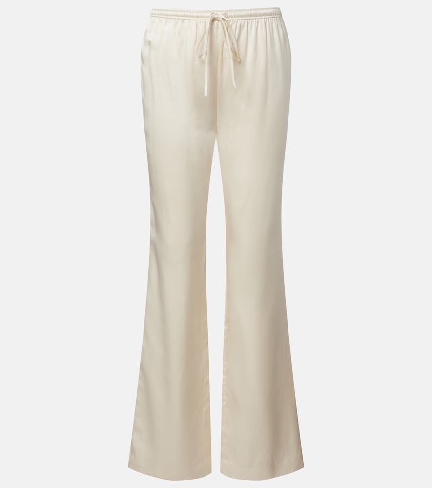 Rebecca Vallance Elise silk satin flared pants