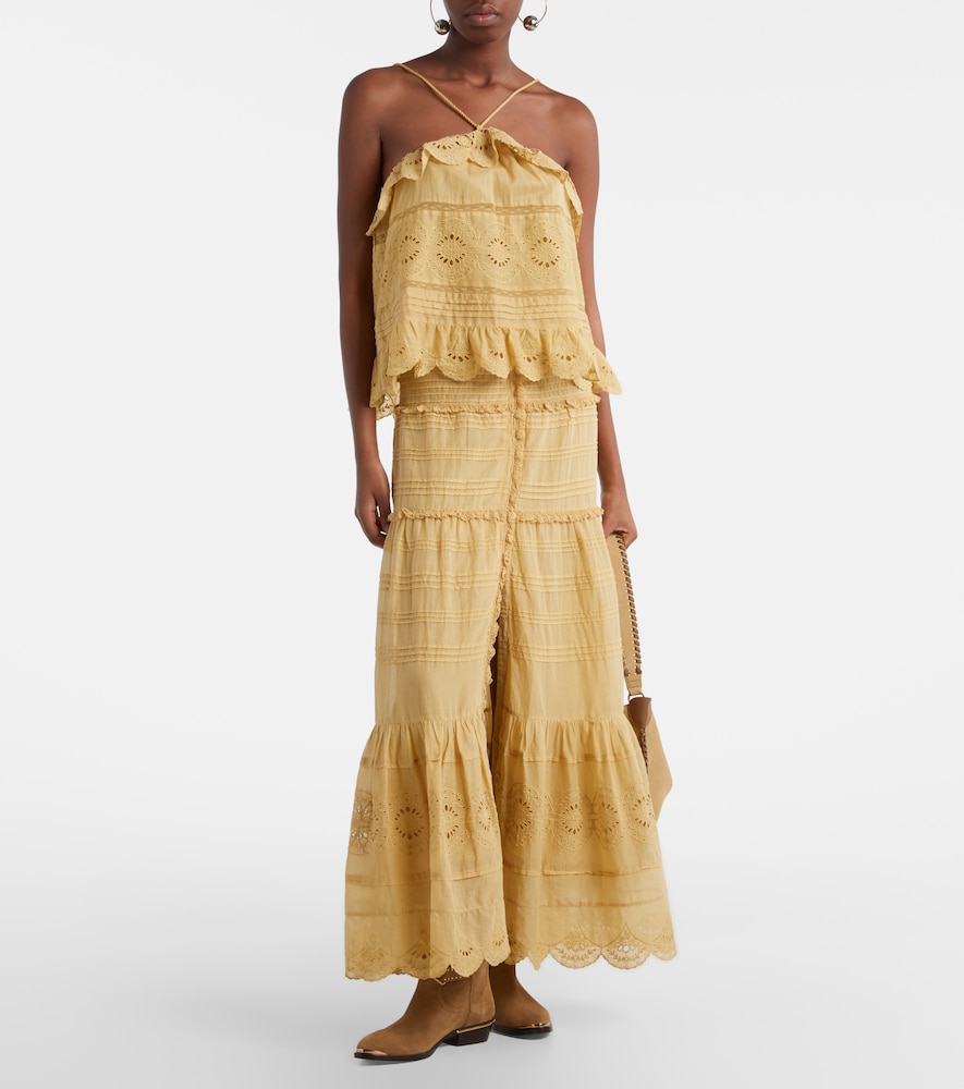  Marant Etoile Marant Etoile Besticktes Top Aus Baumwolle 