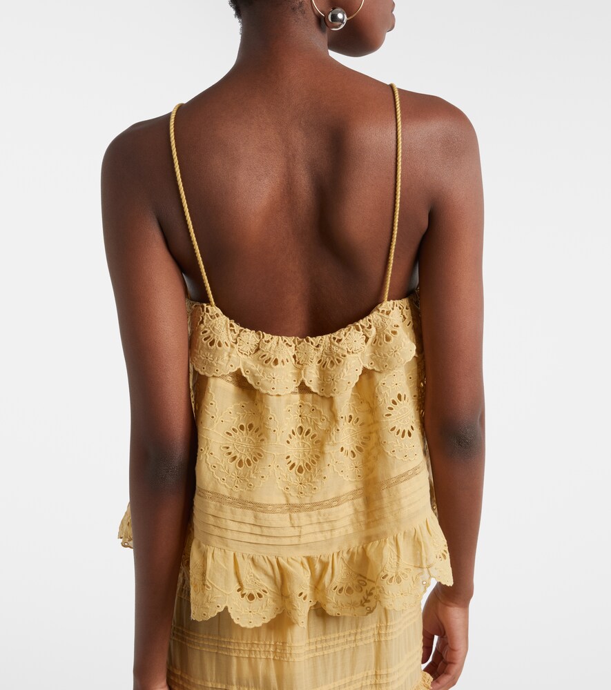  Marant Etoile Marant Etoile Besticktes Top Aus Baumwolle 