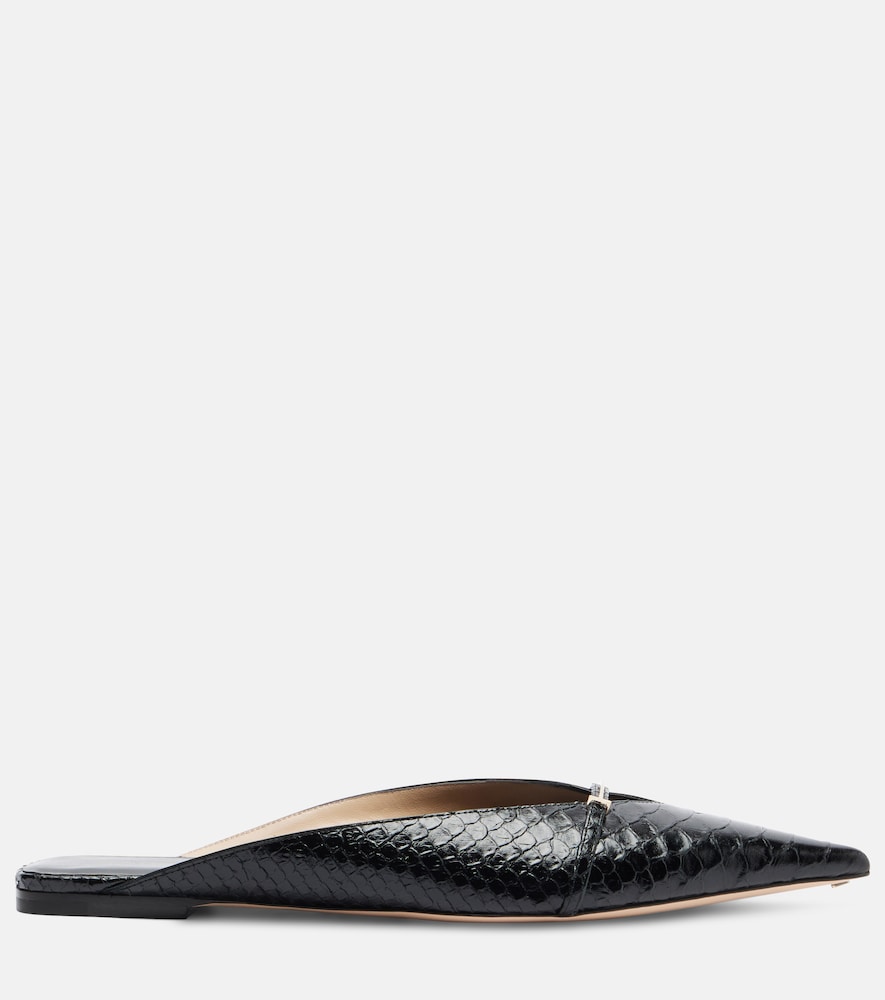  Tom Ford Tom Ford T Icon Croc-effect Leather Sandals 