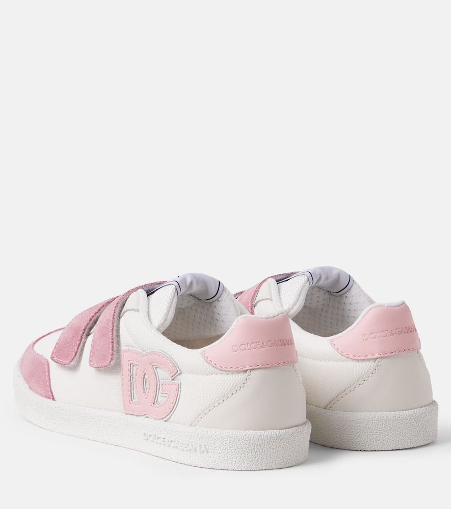  Dolce&gabbana Kids Dolce&gabbana Kids Sneakers Dg Mit Veloursleder 