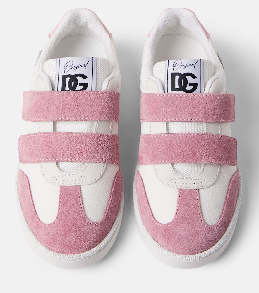  Dolce&gabbana Kids Dolce&gabbana Kids Sneakers Dg Mit Veloursleder 
