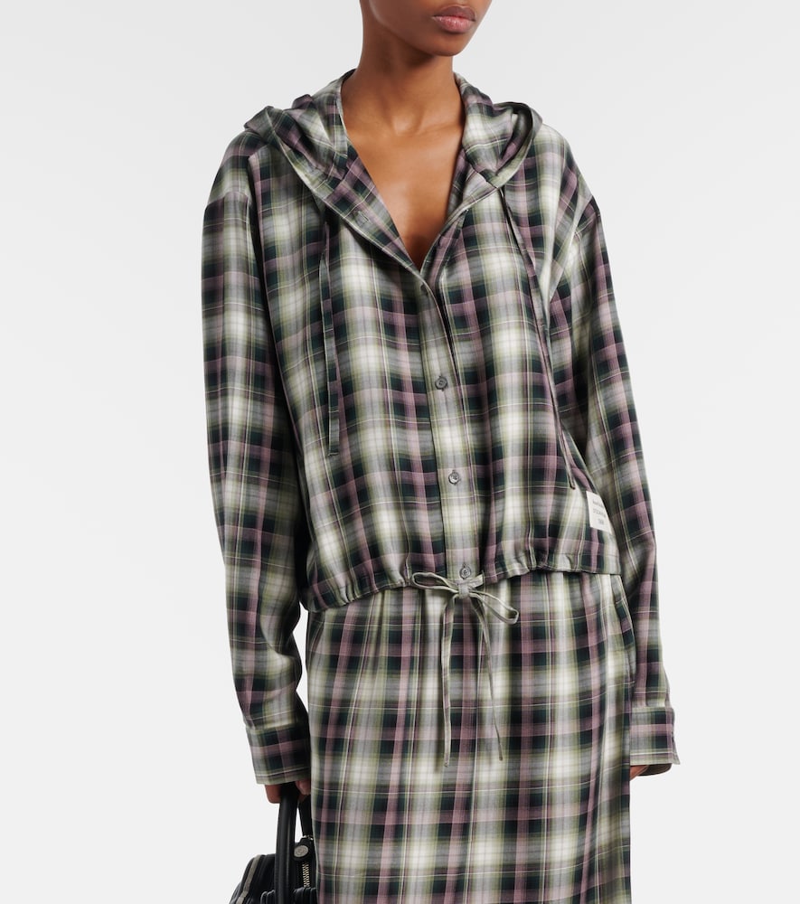  Acne Studios Acne Studios Sip Checked Cropped Overshirt 