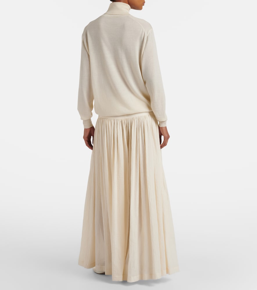  The Row The Row Berenice Cotton Muslin Wide-leg Pants 
