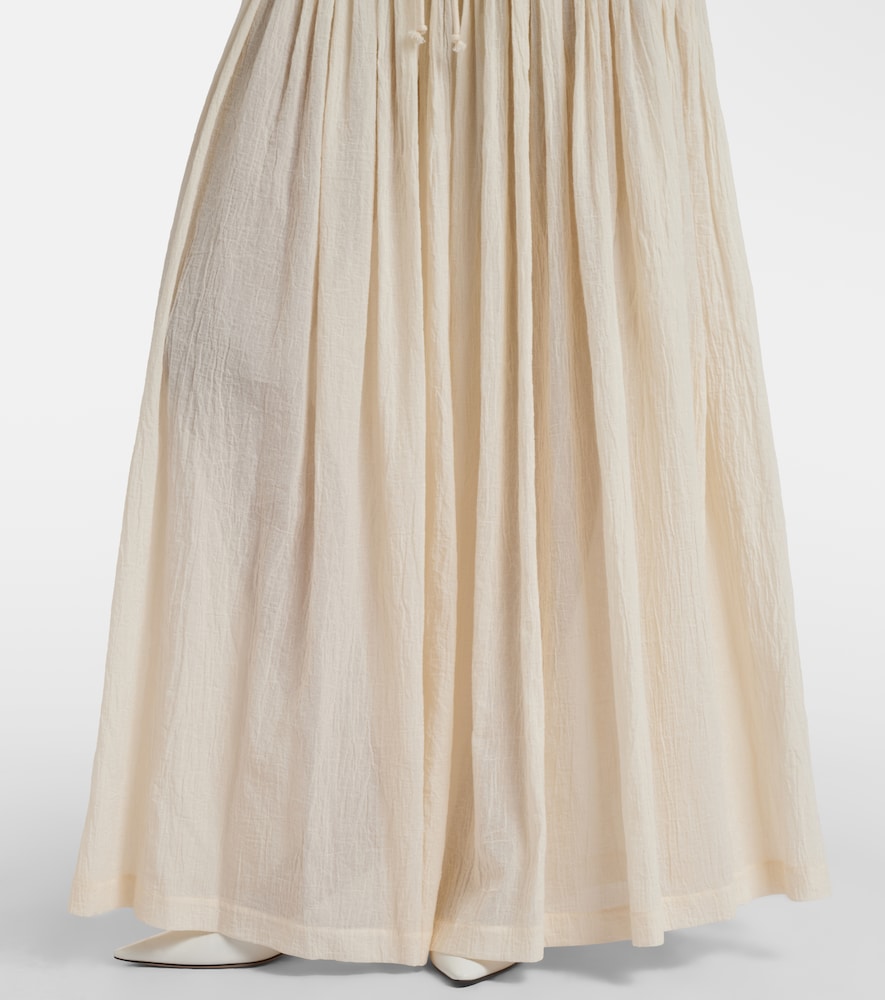  The Row The Row Berenice Cotton Muslin Wide-leg Pants 