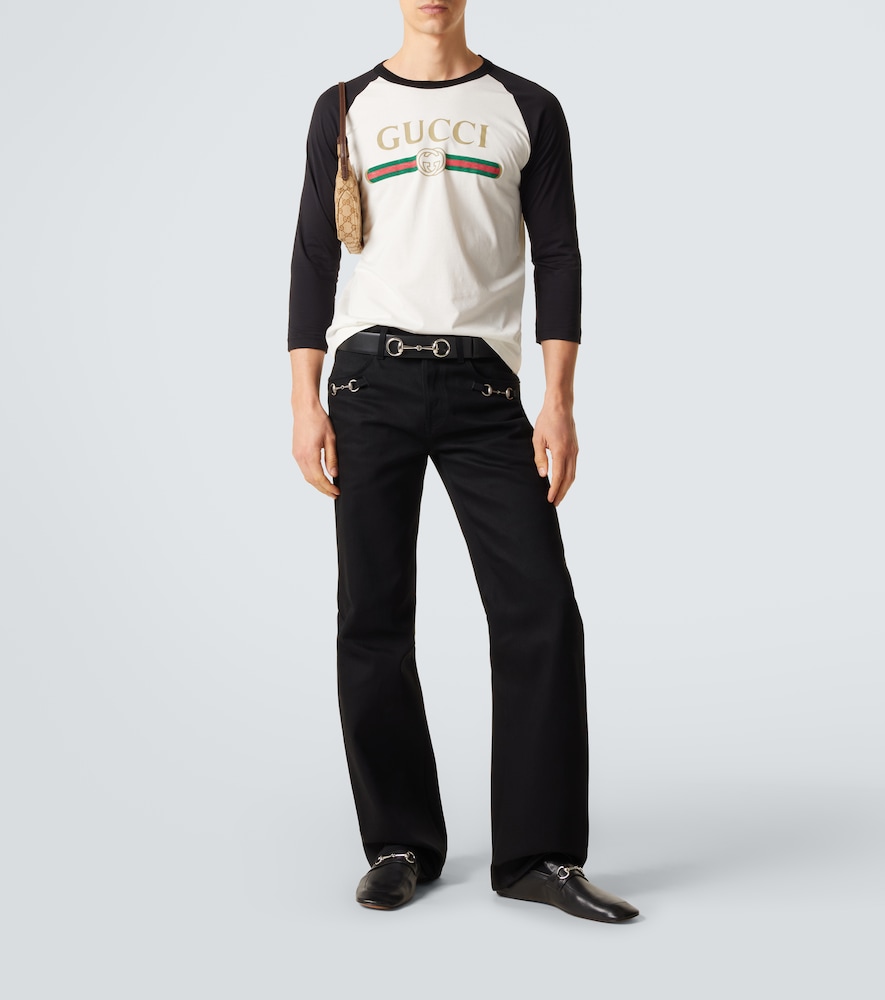  Gucci Gucci Longsleeve Aus Baumwolle Und Seide 