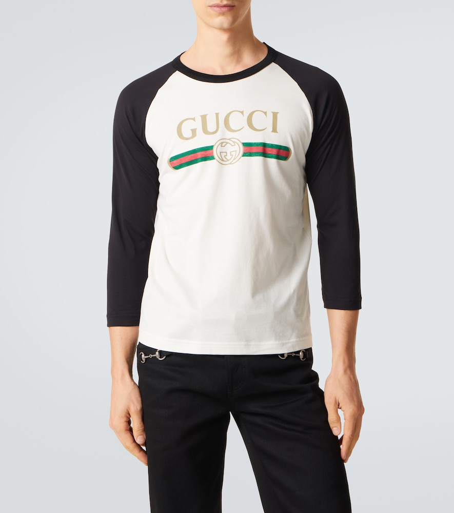  Gucci Gucci Longsleeve Aus Baumwolle Und Seide 