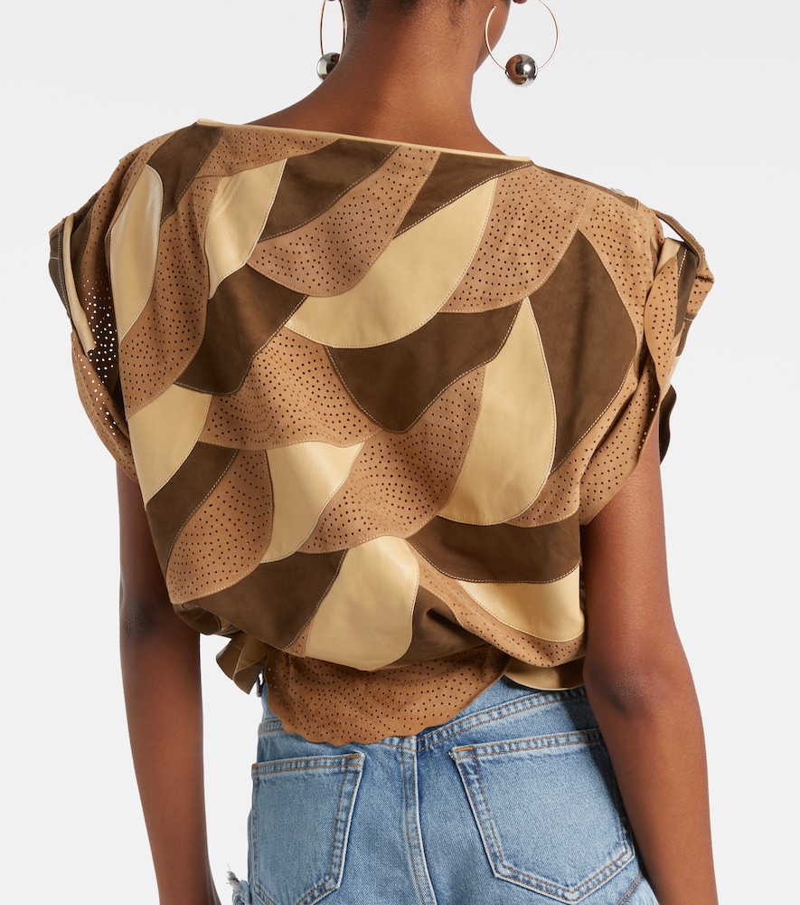 Isabel Marant Isabel Marant Dalmy Perforated Suede Top 
