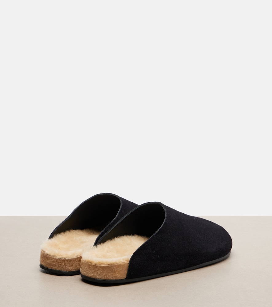  The Row The Row Slippers Hudson Two Aus Veloursleder 