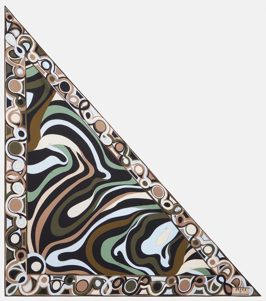 Pucci Marmo silk twill scarf