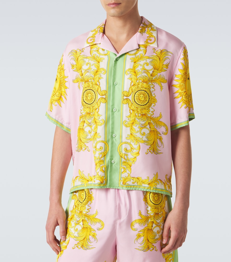  Versace Versace Printed Silk Shirt 