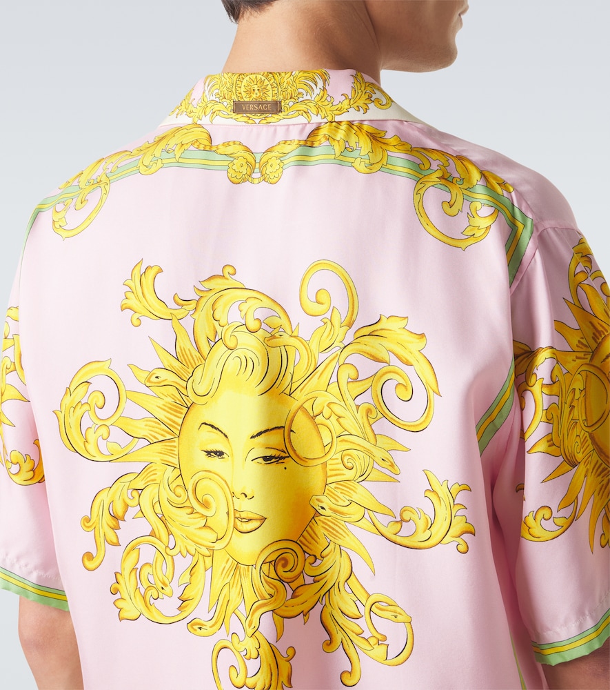  Versace Versace Printed Silk Shirt 
