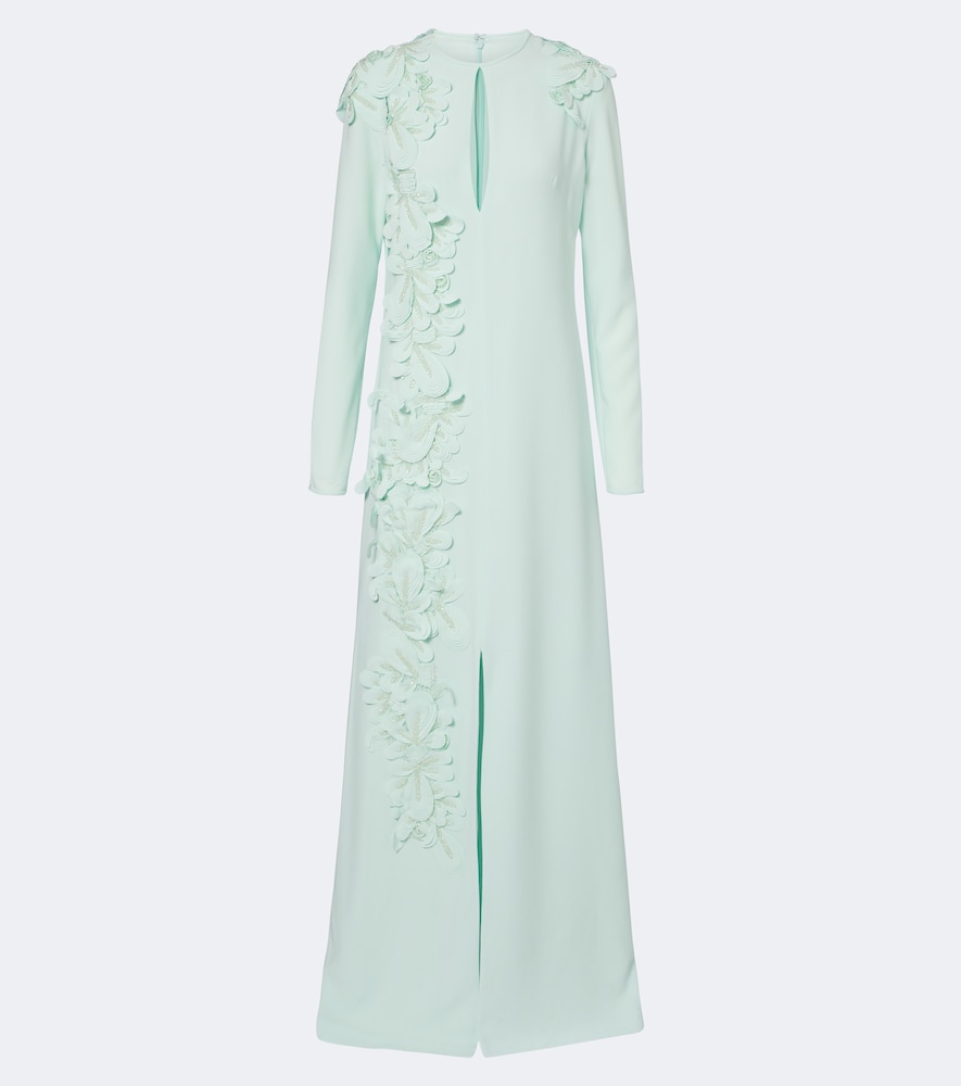 Verzierte Robe Verana aus Crêpe
