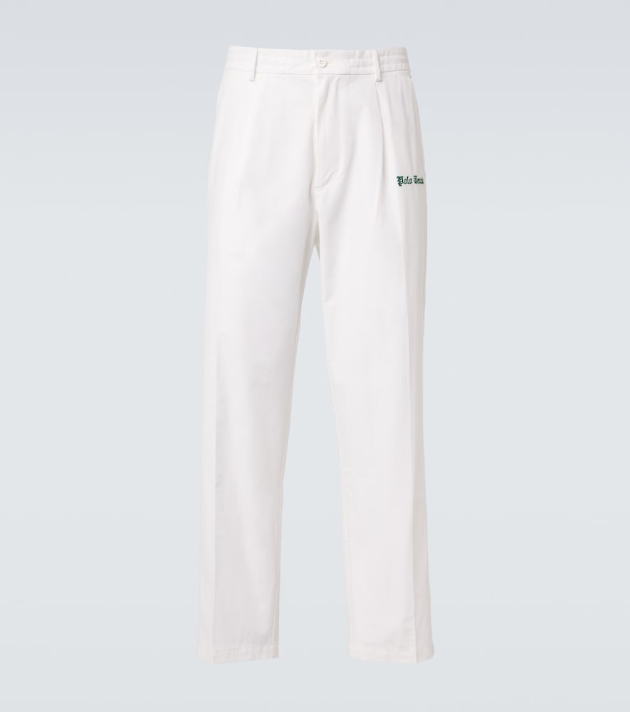 Polo Ralph Lauren Men's White Logo Cotton-Blend Straight Pants UK Size 32 - Mytheresa